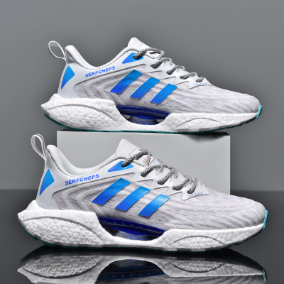 2022 New fashion simple casual men's shoes trend versatile sports shoes ultra light glow-in-the dark running shoes