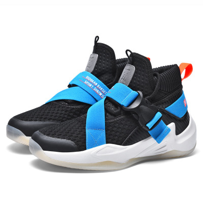 Summer damping combat wear-resistant basketball shoes men's net surface breathable sports shoes men's fashion versatile basketball shoes